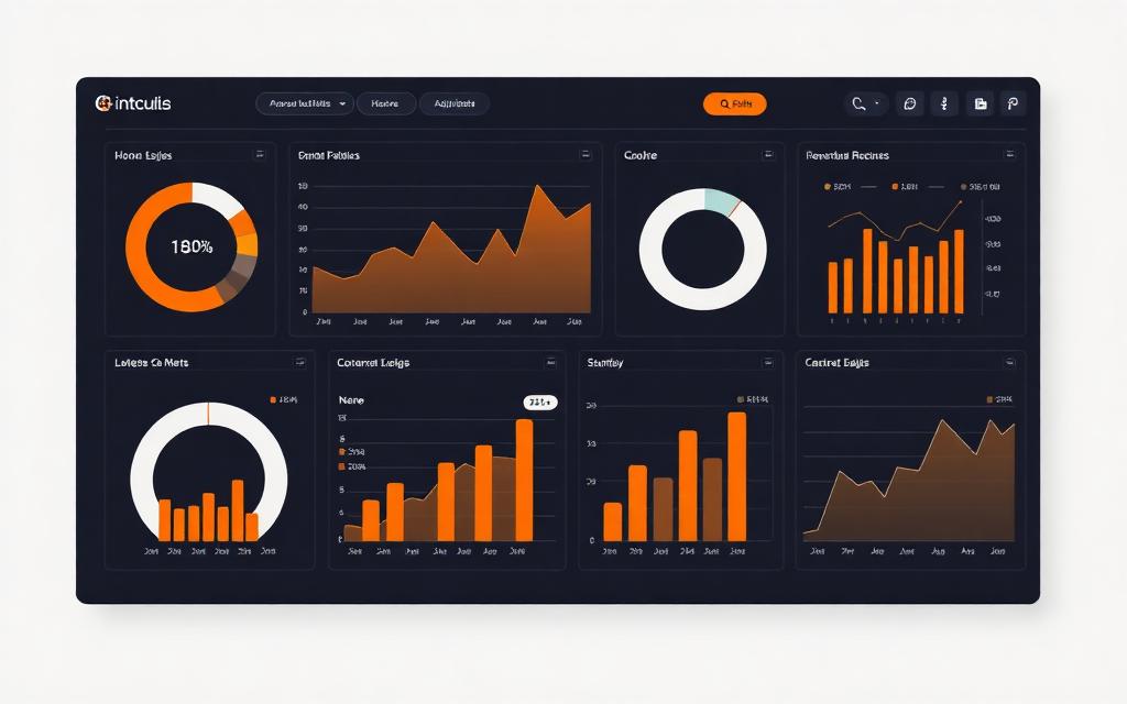 Dashboard de performance de clientes da Steel Assessoria
